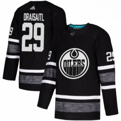 Mens Adidas Edmonton Oilers 29 Leon Draisaitl Black 2019 All Star Game Parley Authentic Stitched NHL Jersey 