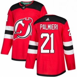 Mens Adidas New Jersey Devils 21 Kyle Palmieri Premier Red Home NHL Jersey 