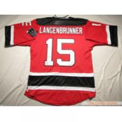 New Jersey Devils #15 Jamie Langenbrunner Red