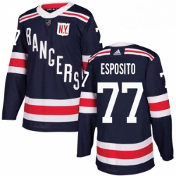 Youth Adidas New York Rangers 77 Phil Esposito Authentic Navy Blue 2018 Winter Classic NHL Jersey 