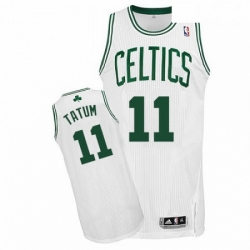 Boston Celtics 11 Jayson Tatum White Stitched NBA Jersey 