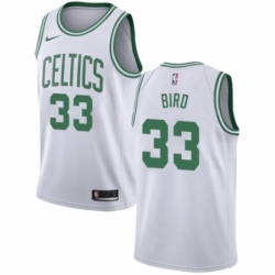 Womens Nike Boston Celtics 33 Larry Bird Swingman White NBA Jersey Association Edition