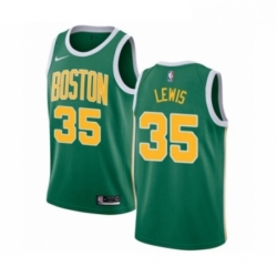 Womens Nike Boston Celtics 35 Reggie Lewis Green Swingman Jersey Earned Edition 