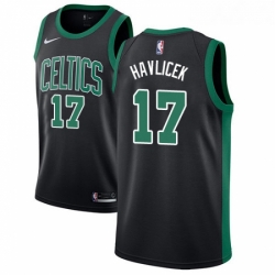 Youth Adidas Boston Celtics 17 John Havlicek Authentic Black NBA Jersey Statement Edition