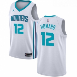 Womens Nike Jordan Charlotte Hornets 12 Dwight Howard Swingman White NBA Jersey Association Edition