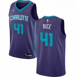 Womens Nike Jordan Charlotte Hornets 41 Glen Rice Authentic Purple NBA Jersey Statement Edition