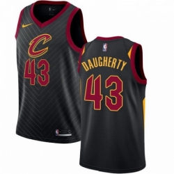 Mens Nike Cleveland Cavaliers 43 Brad Daugherty Swingman Black Alternate NBA Jersey Statement Edition