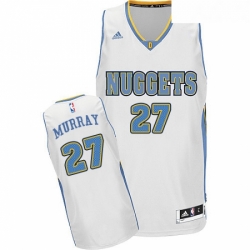 Youth Adidas Denver Nuggets 27 Jamal Murray Swingman White Home NBA Jersey
