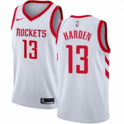 Womens Nike Houston Rockets 13 James Harden Authentic White Home NBA Jersey Association Edition