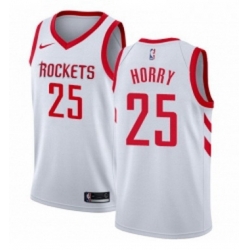 Womens Nike Houston Rockets 25 Robert Horry Swingman White Home NBA Jersey Association Edition