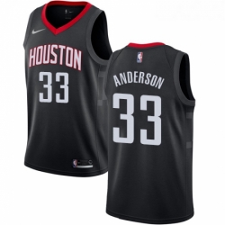 Womens Nike Houston Rockets 33 Ryan Anderson Swingman Black Alternate NBA Jersey Statement Edition