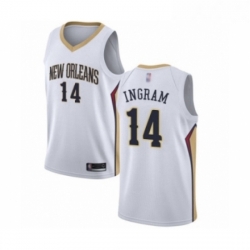 Womens New Orleans Pelicans 14 Brandon Ingram Swingman White Basketball Jersey Association Edition 