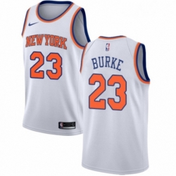 Womens Nike New York Knicks 23 Trey Burke Authentic White NBA Jersey Association Edition 