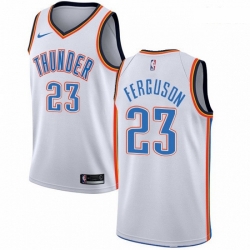 Mens Nike Oklahoma City Thunder 23 Terrance Ferguson Swingman White Home NBA Jersey Association Edition 