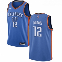 Womens Nike Oklahoma City Thunder 12 Steven Adams Swingman Royal Blue Road NBA Jersey Icon Edition