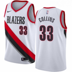 Womens Nike Portland Trail Blazers 33 Zach Collins Swingman White Home NBA Jersey Association Edition
