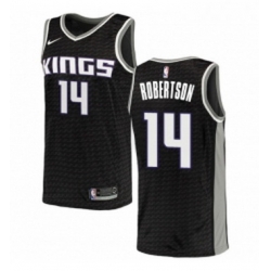 Youth Nike Sacramento Kings 14 Oscar Robertson Authentic Black NBA Jersey Statement Edition