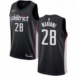 Mens Nike Washington Wizards 28 Ian Mahinmi Swingman Black NBA Jersey City Edition 