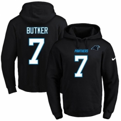 NFL Mens Nike Carolina Panthers 7 Harrison Butker Black Name Number Pullover Hoodie