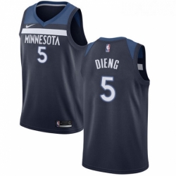 Youth Nike Minnesota Timberwolves 5 Gorgui Dieng Swingman Navy Blue Road NBA Jersey Icon Edition