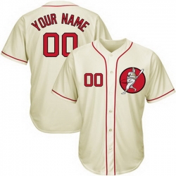 Men Women Youth Toddler All Size Washington Nationals Cream Customized Cool Base New Design Jersey