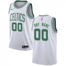 Men Women Youth Toddler All Size Nike Boston Celtics Customized Authentic White NBA Association Edition Jersey