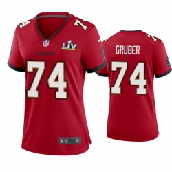 Women Paul Gruber Buccaneers Red Super Bowl Lv Game Jersey