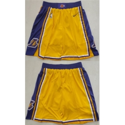 Los Angeles Lakers Basketball Shorts 043